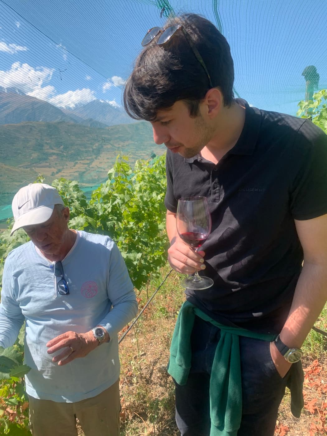 Wine tasting in the Andes