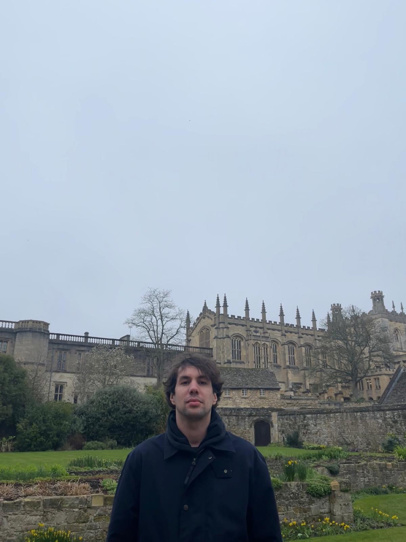 Jean Pierre van Driel in the garden at Christ Church, Oxford